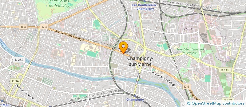 localisation de l'entreprise ZE FOOD à CHAMPIGNY-SUR-MARNE