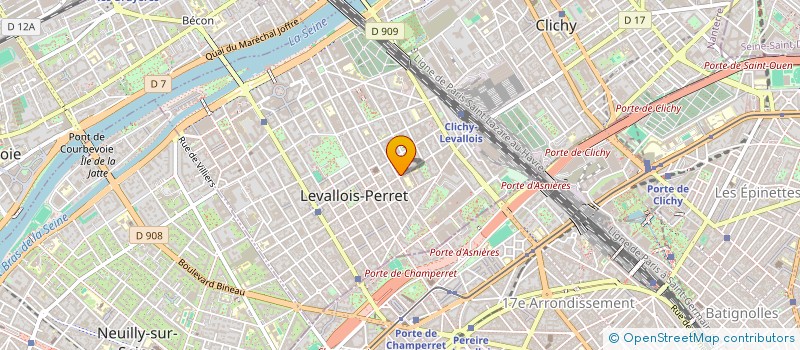 localisation de l'entreprise ZE LIBELLULE à LEVALLOIS-PERRET