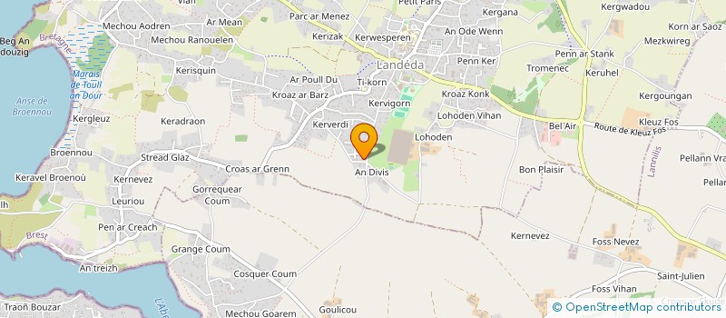 localisation de l'entreprise ZE OBJECTIF  LANDEDA