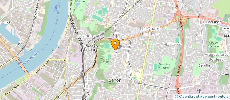 localisation de l'entreprise ZE ROCK  CENON