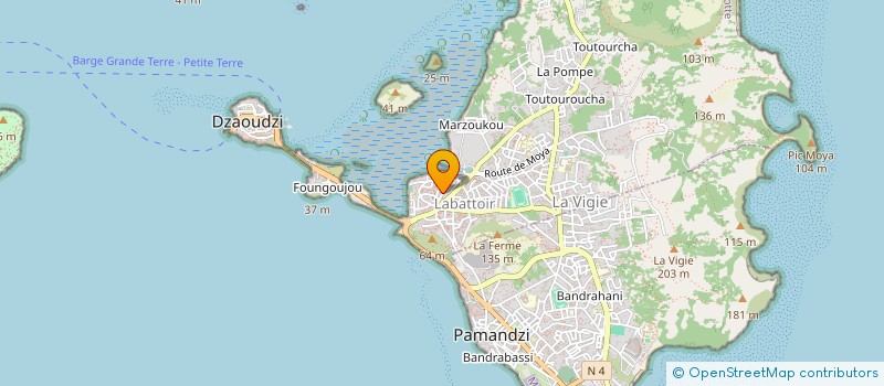 localisation de l'entreprise ZE RUN à DZAOUDZI
