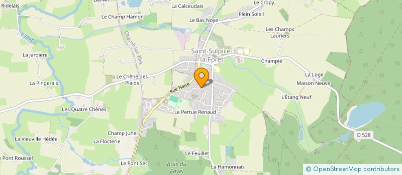 localisation de l'entreprise ZE ST SULPICE THEATRE  SAINT-SULPICE-LA-FORET