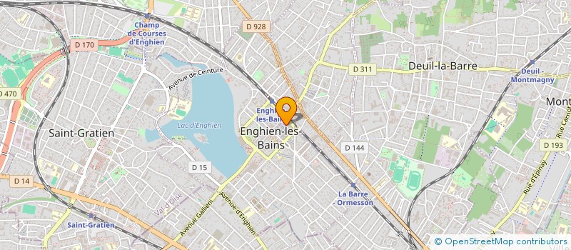 localisation de l'entreprise ZE THERAPIE & COACHING CENTER à ENGHIEN-LES-BAINS