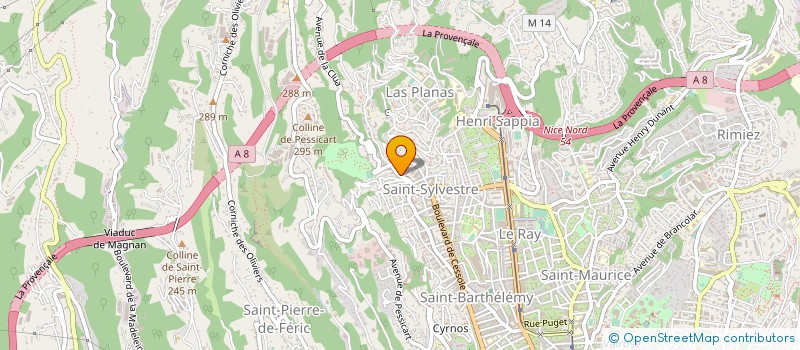 localisation de l'entreprise ZE VK PIZZA à NICE