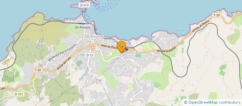localisation de l'entreprise ZE4F à L'ILE-ROUSSE