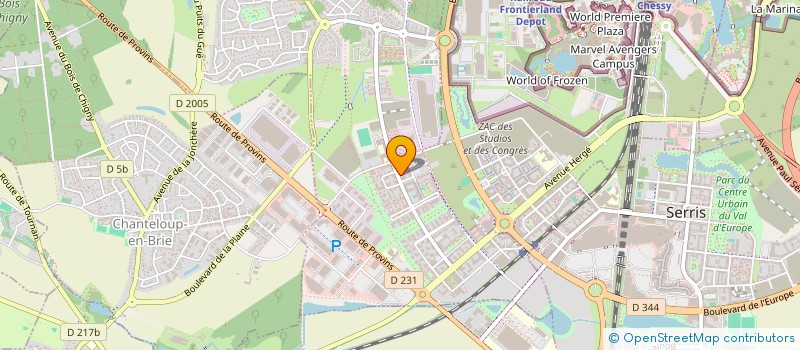 localisation de l'entreprise ZEATRANS  MONTEVRAIN