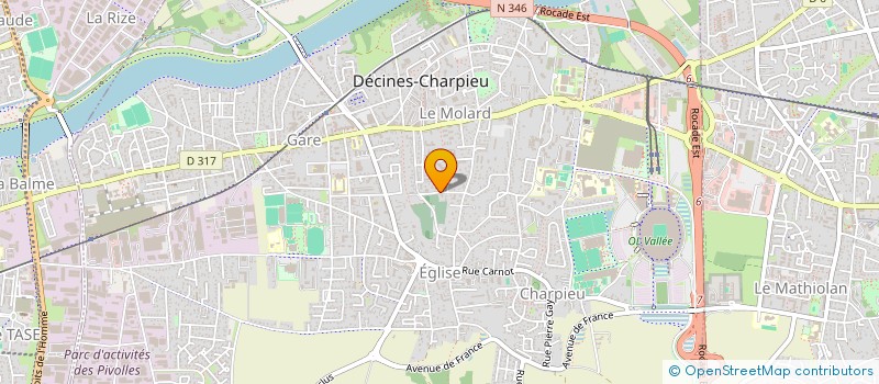 localisation de l'entreprise ZEB ET WEB  DECINES-CHARPIEU