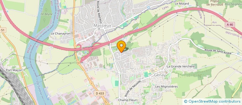 localisation de l'entreprise ZEB-LA  GENAY