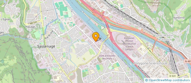 localisation de l'entreprise ZEBBAR  SASSENAGE