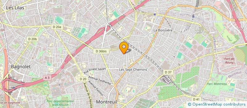 localisation de l'entreprise ZEBOX à MONTREUIL