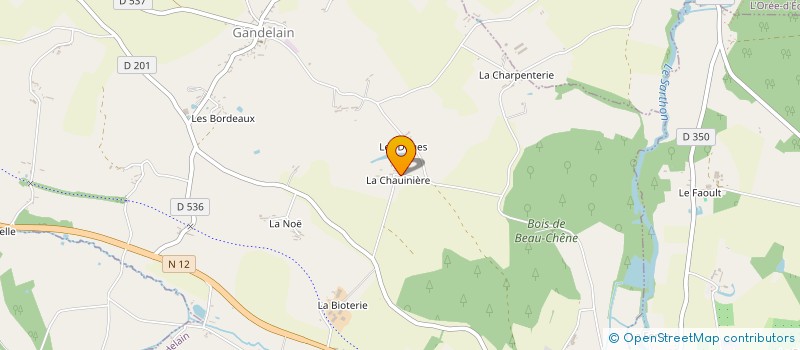 localisation de l'entreprise ZEBRA POIS BLEU à GANDELAIN