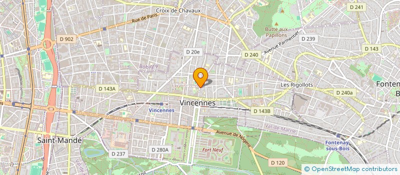 localisation de l'entreprise ZEBRA SERVICES à VINCENNES