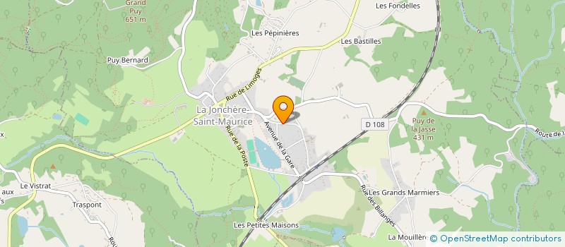 localisation de l'entreprise ZEBRACONCEPT  LA JONCHERE-SAINT-MAURICE