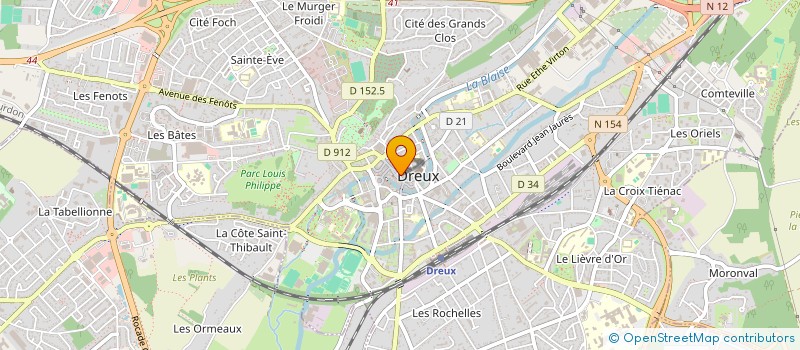localisation de l'entreprise ZEBRE M à DREUX