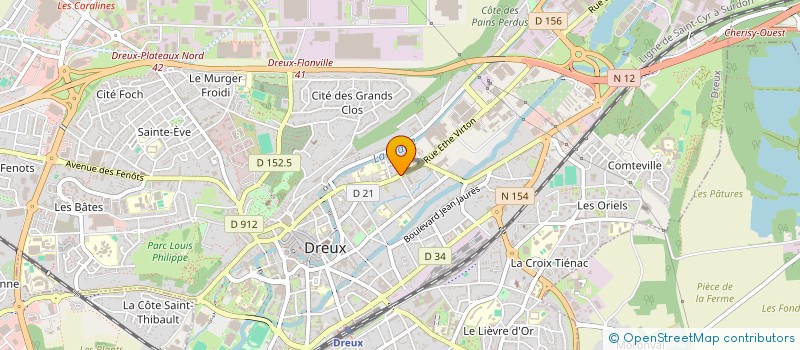 localisation de l'entreprise ZEBRE M à DREUX