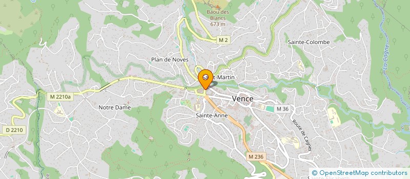 localisation de l'entreprise ZEBRE OPTIC à VENCE