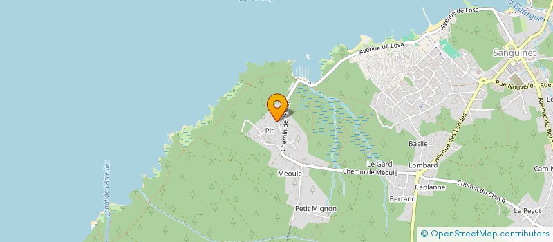 localisation de l'entreprise ZEBRINA  SANGUINET