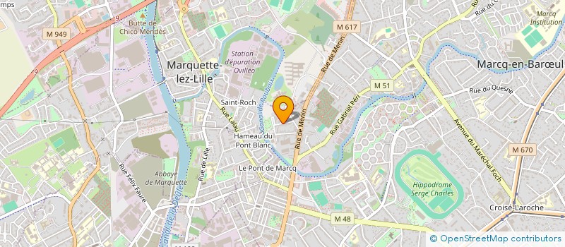 localisation de l'entreprise ZEBRO INVEST à MARCQ-EN-BARŒUL