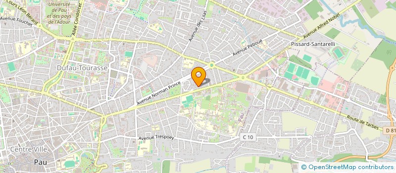 localisation de l'entreprise ZEBRURE à PAU
