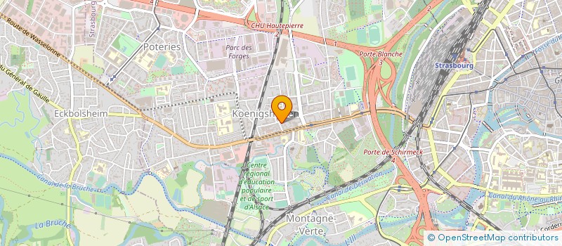 localisation de l'entreprise ZEBULANGE ECOMPAGNIE à STRASBOURG