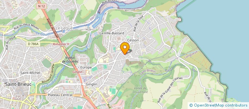 localisation de l'entreprise ZEBULON 22 à SAINT-BRIEUC