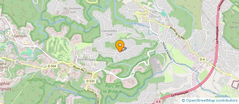 localisation de l'entreprise ZEBULON  BIOT