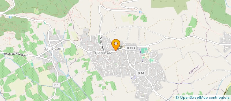 localisation de l'entreprise ZEBULON  CLARENSAC