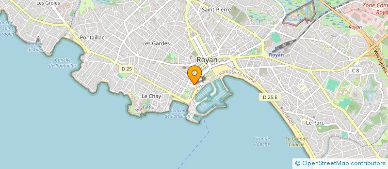 localisation de l'entreprise ZEBULON SARL  ROYAN