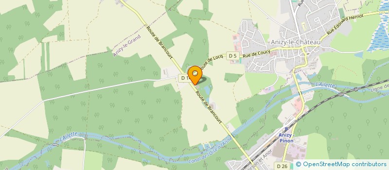 localisation de l'entreprise ZEC DE LA FORET à ANIZY-LE-GRAND