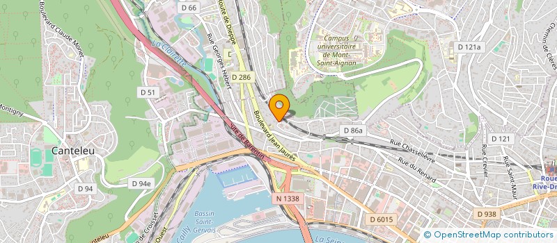 localisation de l'entreprise ZED à ROUEN