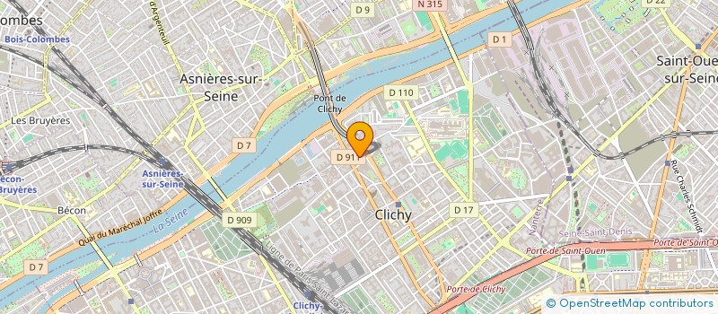 localisation de l'entreprise ZED BAT à CLICHY