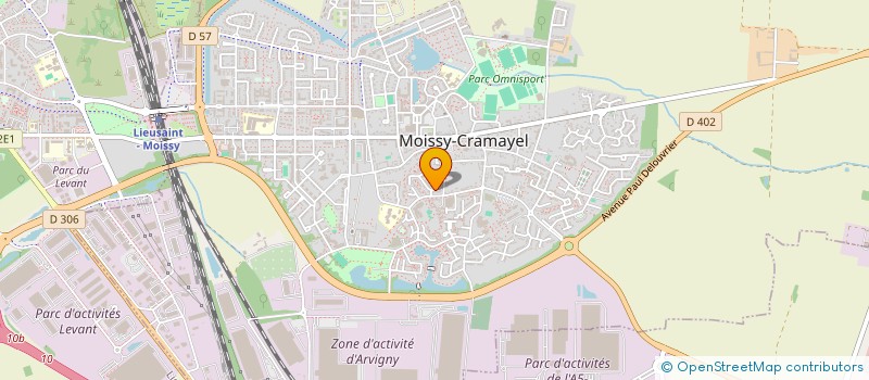 localisation de l'entreprise ZED BTP à MOISSY-CRAMAYEL