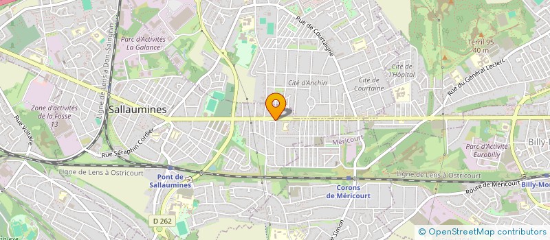 localisation de l'entreprise ZED SHOP à SALLAUMINES