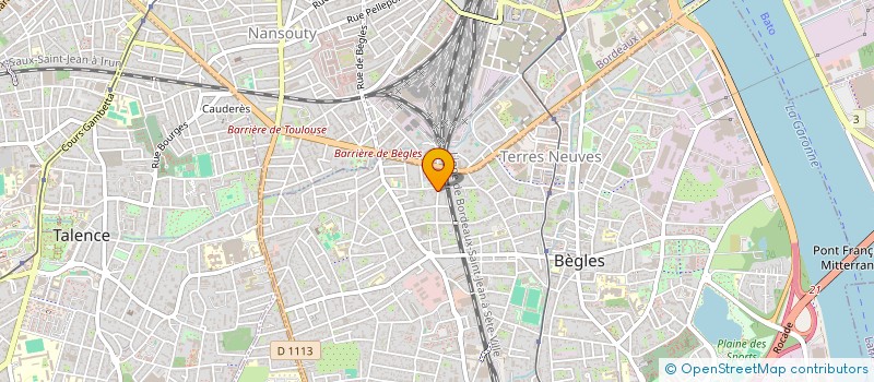 localisation de l'entreprise ZEDA à BEGLES