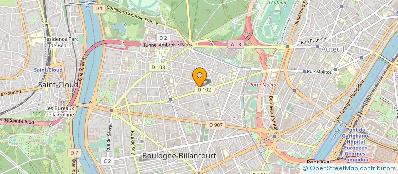 localisation de l'entreprise ZEDDES PROD à BOULOGNE-BILLANCOURT