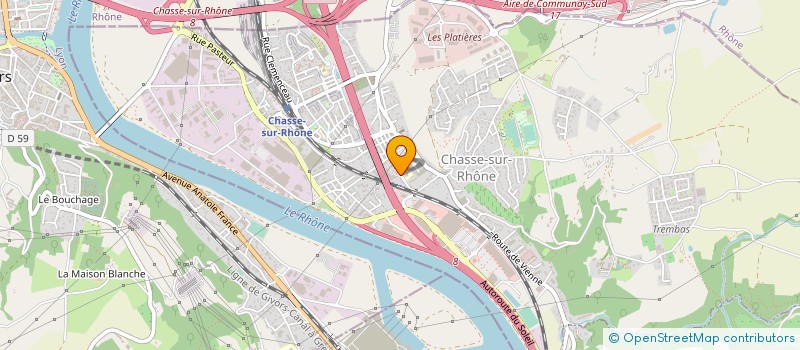 localisation de l'entreprise ZEDER + à CHASSE-SUR-RHONE
