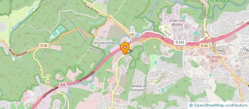 localisation de l'entreprise ZEDOV DISTRIBUTION  VALLAURIS