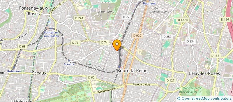 localisation de l'entreprise ZEDSOFT à BOURG-LA-REINE