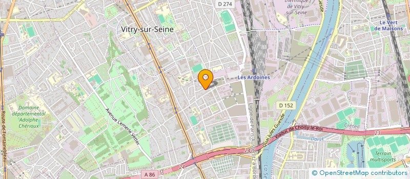 localisation de l'entreprise ZEETIM à VITRY-SUR-SEINE