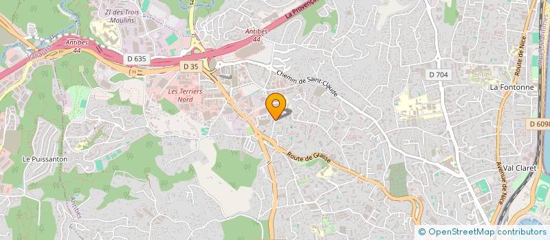 localisation de l'entreprise ZEETRONIX à ANTIBES