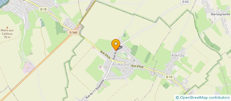 localisation de l'entreprise ZEF  FRIAUCOURT