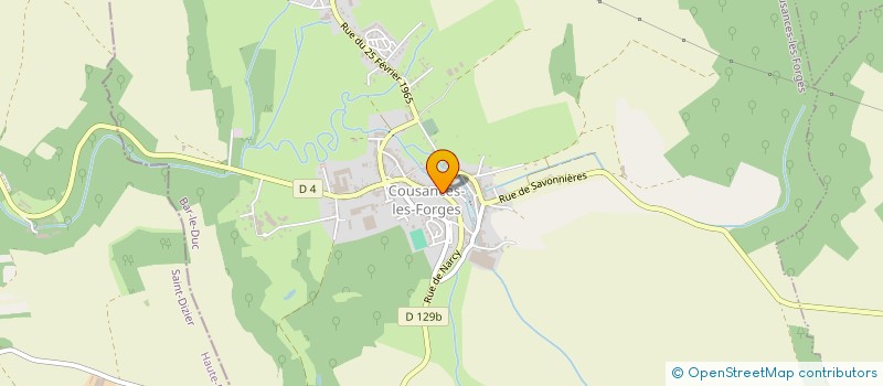 localisation de l'entreprise ZEF PRODUCTION à COUSANCES-LES-FORGES