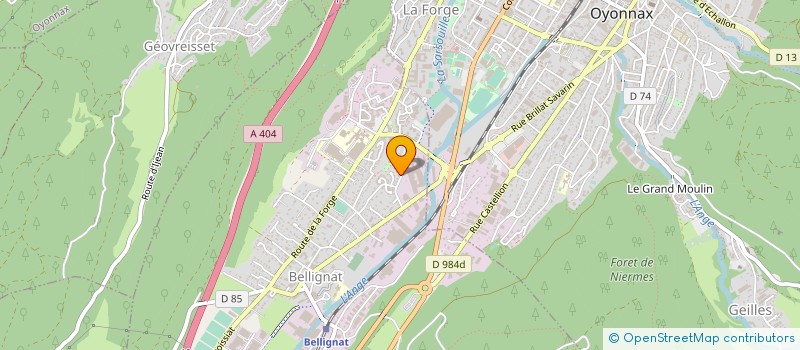 localisation de l'entreprise ZEFINVEST à BELLIGNAT
