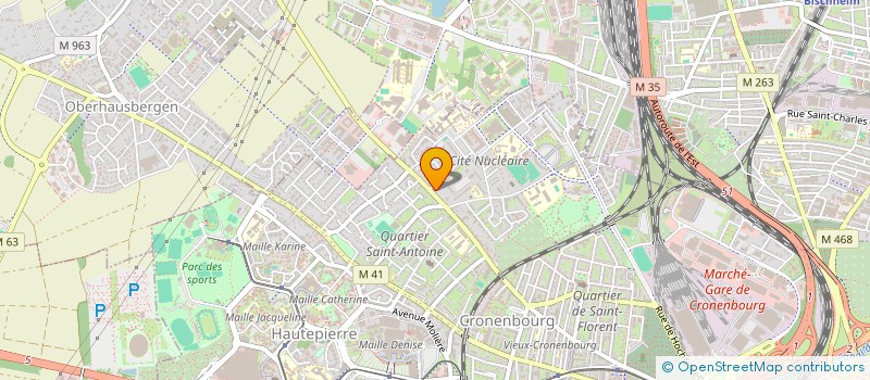 localisation de l'entreprise ZEFU à STRASBOURG