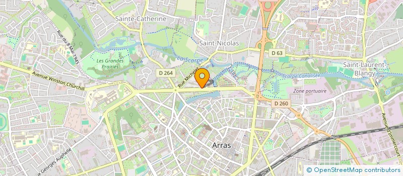 localisation de l'entreprise ZEGONES à ARRAS