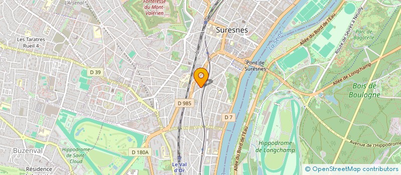 localisation de l'entreprise ZEGYO à SURESNES