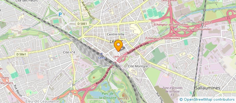 localisation de l'entreprise ZEHNDER-AMOURETTE à LENS