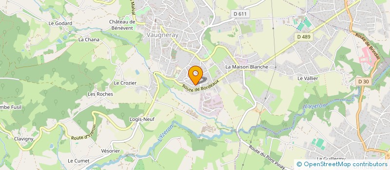 localisation de l'entreprise ZEIKO GROUPE  VAUGNERAY