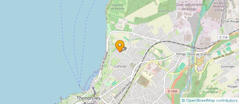 localisation de l'entreprise ZEITGEIST  SAS à THONON-LES-BAINS