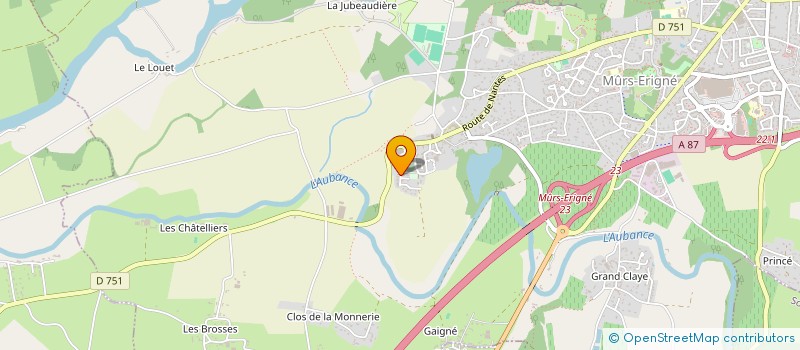 localisation de l'entreprise ZEK'IMMO  MURS-ERIGNE